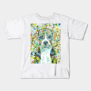 BEAGLE watercolor portrait .1 Kids T-Shirt